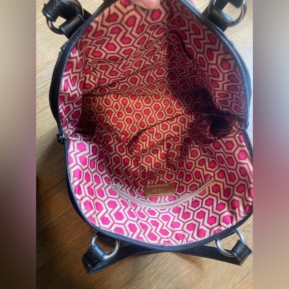 Nine West Bowling Style Satchel in Black EUC - Picture 4 of 7